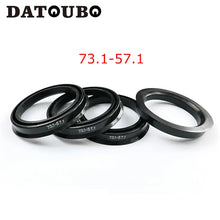 Load image into Gallery viewer, DATOUBO 4 pcs Black Plastic car wheel 73.1 - 57.1mm, 73.1-56.1mm, 73.1 to 64.1  hub centric rings,car accessories. Retail price.
