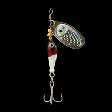 Load image into Gallery viewer, Rotating Metal Spinner Fishing Lure 9.1g 7cm – Sequin Hard Bait with Treble Hook for Bass, Pike, Carp &amp; Trout
