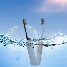 Load image into Gallery viewer, Portable Charcoal Folding Toothbrush - Compact Design for Travel, Camping, and Hiking
