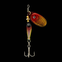 Load image into Gallery viewer, Rotating Metal Spinner Fishing Lure 9.1g 7cm – Sequin Hard Bait with Treble Hook for Bass, Pike, Carp &amp; Trout
