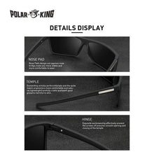 Load image into Gallery viewer, Polarking Polarized Sunglasses Men Vintage Sun Glasses Classic Design UV400 Protection Polaroid Lens Light Frame Driving Fishing
