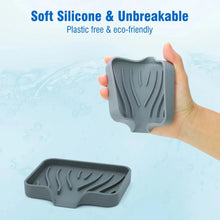 Load image into Gallery viewer, Silicone Drain Soap Dish - Anti-Slip Sink Tray for Kitchen &amp; Bathroom
