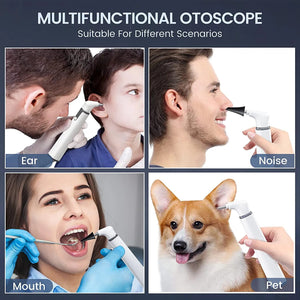 Otoscope Ear Wifi 3PCS  Wireless Portable Visual Earwax Cleaning Medical Endoscope Camera for iPhone Android Phone Smart Home