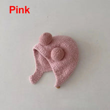 Load image into Gallery viewer, Cute Winter Kids Hats for Girls &amp; Boys Soft Wool Fleece Ear Protection
