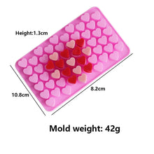 Load image into Gallery viewer, 55-Cavity Heart Silicone Candle Mold – DIY Valentine’s Candle, Wax Melt &amp; Chocolate Mold for Love Crafts, Baking &amp; Party Gifts
