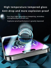 Load image into Gallery viewer, Cover dustproof and electrostatic Full Glass the For iPhone 11 13 14 Pro Screen Protector iPhone 7 8 6 Plus X XR XS MAX 12 mini Display Tempered Glass Protection Compatible, Case Friendly Screen Protector
