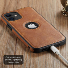 Load image into Gallery viewer, Luxury PU Leather Phone Case For iPhone 14 pro max  13 Pro max 11 12 Pro Max XR XS Max X 7  Plus  case leather Slim  Back Cover Compatible with iPhone 13 Pro Case Slim Leather Classic Luxury Elegant Phone Cover

