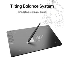 Load image into Gallery viewer, VINSA T1161 Graphics Drawing Tablet Ultra-thin Stylus 8 Pen Nibs Art Creation Sketch with 8192 Levels Pressure Battery-free

