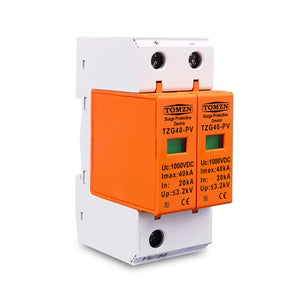 TOMZN SPD DC 1000V 800V 600V 500V 20KA~40KA House Surge Protector Protective Low-voltage Arrester Device