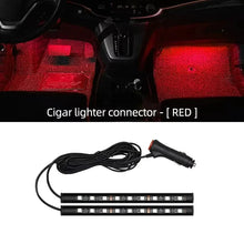 Load image into Gallery viewer, 2-in-1 LED Car Neon Interior Light – USB &amp; Cigarette Lighter Footwell Ambient Light, Car Backlight Atmosphere Lamp Accessories
