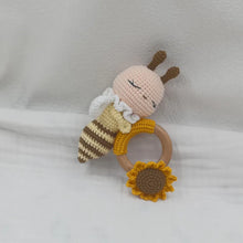 Load image into Gallery viewer, Baby Security Blanket Towel Feeding Bib Soft Towel Cotton Burping Cloth Infant Shower Gift Knitted Lovely Animal Rattle Sleep To
