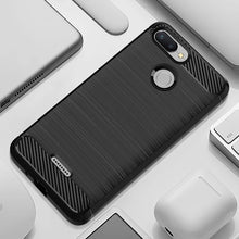 Load image into Gallery viewer, Brushed Carbon Fiber Case For xiaomi redmi 6 Shockproof Phone Cover For xaomi Redmi6 Full Protective Soft Silicone Phone Cases
