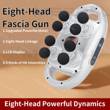 Load image into Gallery viewer, Fascia Gun 12/8 Heads Electric Massage Gun Muscle Relaxation High Frequency Back Massage Deep Tissue Muscle Fascia Massage Gun
