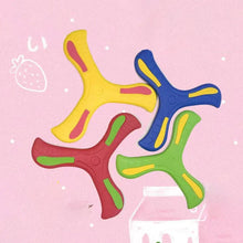 Load image into Gallery viewer, Soft Three-Leaf Boomerang Toy for Kids &amp; Adults – Safe Outdoor Flying Game
