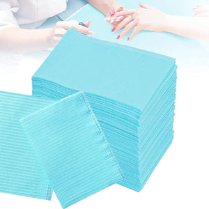 20Pcs Disposable Nail Art Table Towel 13"x18" - 3 Ply Tattoo Bib Sheet for Patients Dentist or Medical Tray Cover and Nail Table
