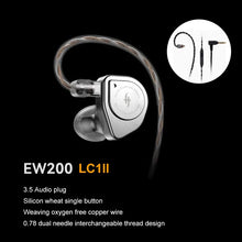 Load image into Gallery viewer, SIMGOT EW200 HiFi 이어폰 SCP 10mm Diaphragm Dual-Magnetic-Circuit Dual-Cavity Dynamic Driver In-Ear Earphones Computer Games Music
