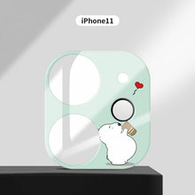 Load image into Gallery viewer, Cute Cartoon Camera Protector Case For iPhone 13 12 11 Pro Max Camera lens Cover Glass For iphone 12 13 mini Protection Sticker Aluminum Alloy Lens Protective Ring For Camera Protection
