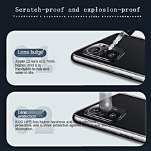 Load image into Gallery viewer, 5PCS Tempered Glass For iphone 13 Pro Max Mini Camera Lens Protectors Film For 12 11 se3 se 2022 2020 6 7 8 plus  Tempered Glass Camera Protector Case Friendly Camera Lens Protector For iPhone
