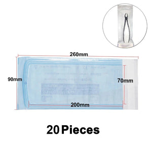 20/15pcs Self-sealing Sterilization Pouches Bags Disposable Medical-grade Storage Bags Dental Makeup Piercing Tattoo Accessories