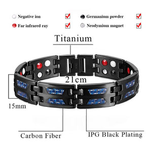 Titanium Magnetic Bracelet Titanium Magnetic Luxury Slimming Bracelet Therapy Healthcare Jewelry Men Bangle Health Bracelets