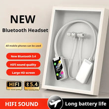 Load image into Gallery viewer, HD Screen HiFi Sound Neckband Long battery Life Wireless Bluetooth5.4 Headphones Earphones Sports Gamer Headsets Noise Reduction

