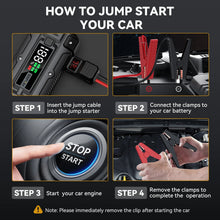 Load image into Gallery viewer, Car Jump Starter 3000A/4000A/5000A Battery Charger Emergency Power Bank Booster for 12V Gasoline and Diesel Vehicles Starting
