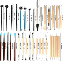 Load image into Gallery viewer, Pottery Clay Sculpting Tools Kit - 8-61 Pcs for Carving, Shaping &amp; Modeling
