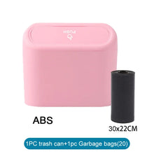 Load image into Gallery viewer, Car Trash Can (with Lid) Contains 60 (300) Garbage Bags, Small Car Trash Can, Leak-proof Mini Car Accessories

