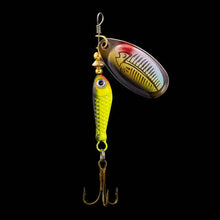 Load image into Gallery viewer, Rotating Metal Spinner Fishing Lure 9.1g 7cm – Sequin Hard Bait with Treble Hook for Bass, Pike, Carp &amp; Trout
