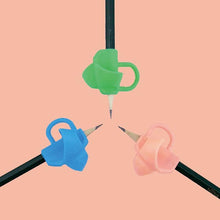Load image into Gallery viewer, 15 Pcs School Students Writing Pencil Pen Holder Children Kids Learning Practice Silicone Pen Aid Grip Posture Correction Device Ergonomic Grip Aid Writing Tool Posture Correction
