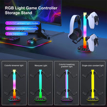 Load image into Gallery viewer, For Playstation5 Controller Holder Earphone Hanger Accessories Gaming RGB Headphone Stand for Desktop Gamer PS4 Xbox PS5 Gamepad
