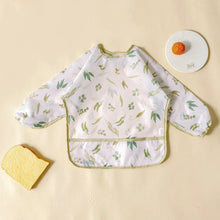 Load image into Gallery viewer, Waterproof Long Sleeve Baby Bib | Washable Feeding Bib with Full Coverage &amp; Easy Clean Design
