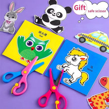 Load image into Gallery viewer, 48Pcs Kids Craft Paper Cut Book - DIY Cartoon Scrapbooking &amp; Educational Toys
