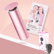 Load image into Gallery viewer, Electronic foot file pedicure sander for removing dead skin, electric callus remover with 60pcs replacement sandpaper disc

