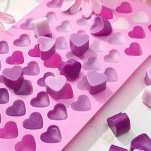 Load image into Gallery viewer, 55-Cavity Heart Silicone Candle Mold – DIY Valentine’s Candle, Wax Melt &amp; Chocolate Mold for Love Crafts, Baking &amp; Party Gifts
