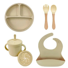 Load image into Gallery viewer, Food Grade Silicone Baby Feeding Dish Set
