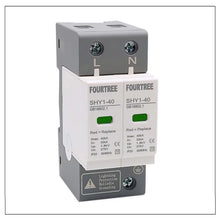 Load image into Gallery viewer, AC SPD Surge Protection 2P 3P 4P 10〜20KA/20〜40KA /30KA〜60KA House Lightning  Protector Low-Voltage Arrester Protective Device
