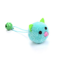 Load image into Gallery viewer, 4pcs/lot Plush Mouse Cat Toy Cute Bell Mice Funny Cat Toys Cute Plush Teeth Cleaning Balls Chewing Soft Molar Toy Faux Pet Toy Colorful Plush Mouse Head with Bell Rope Cat Toy Interactive Cat Toy
