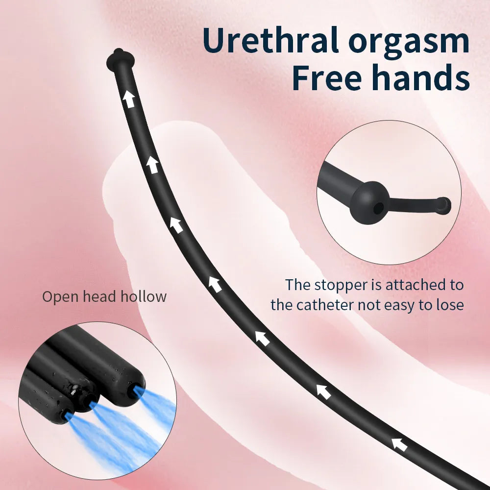 Silicone Urethral Catheter Dilator Horse Eye Stimulation Adult Sex