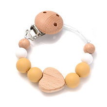 Load image into Gallery viewer, Baby Pacifier Chain Clip Silicone Teether Beads Soother Toy
