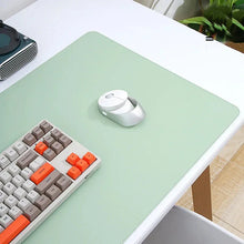 Load image into Gallery viewer, Large White PU Leather Mouse Pad – Waterproof Non-Slip Gaming Desk Mat for Keyboard &amp; Computer Setup

