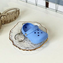 Load image into Gallery viewer, 1PCS 3D Mini 7.5cm EVA Beach Hole Little Croc Shoe Keychain Bag Accessories Decoration Keyring Car Handbag Key Chain Charms
