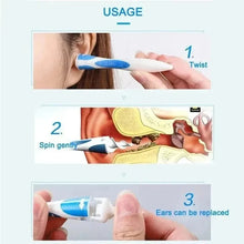 Load image into Gallery viewer, Ear Wax Remover Tool Ear Cleaner With Soft Silicone 16 Replacement Tips Simply To Grab Extract Earwax
