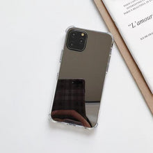 Load image into Gallery viewer, Luxury Mirror Phone Case For iPhone 14 13 12 11 Pro XS MAX XR Shockproof Back Cover Case For iPhone 7 8 6s 6 s plus Protective Case Hard Back Soft Bumper Anti-Scratch Phone Cover For Girls
