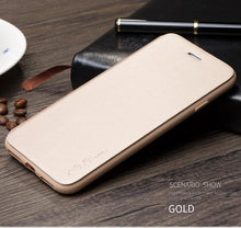 Load image into Gallery viewer, Ultra Thin Slim Case For iPhone 13 12 Case 6S 7 8 Plus X XR XS Max Flip Leather Cover For iPhone 12 11 Pro Max Case  Leather Extra Slim Phone Case With Stand Function
