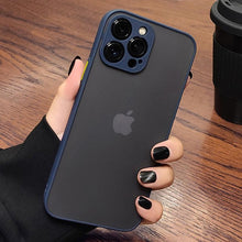 Load image into Gallery viewer, Luxury Shockproof Armor Phone Case For iPhone 11 12 13 14 Pro Max Silicone Clear Hard Cover Protective Hard Back Cover with Soft Edge Bumper Shockproof Anti-Drop Case For iPhone

