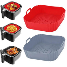 Load image into Gallery viewer, Reusable Silicone Airfryer Liner – Baking Tray &amp; Fryer Accessory
