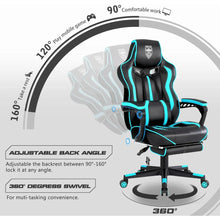 Load image into Gallery viewer, Gaming Chair for Adults Gaming Chairs with Footrest Reclining Computer Chair for Heavy People Big and Tall Ergonomic Gamer Chair

