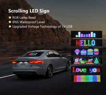 Load image into Gallery viewer, Bluetooth APP Waterproof USB 5V Flexible Addressable RGB Pattern Graffiti Scrolling Text Animation Matrix Pixel Display Car Shop
