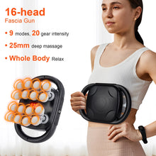Load image into Gallery viewer, 16-Head Fascia Gun High-Frequency Vibration Body Massage Gun Waist and Back  Massager Neck Shoulder Massager Muscle masajeador

